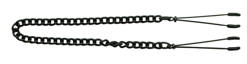 Spartacus Blackline adjustable tweezer clamps link chain, designed for customizable pressure and enhanced sensations.