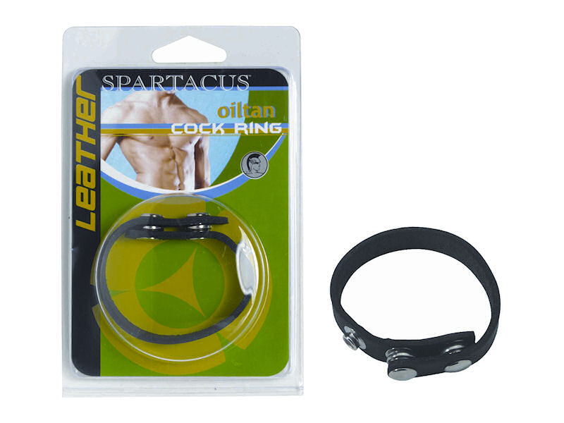 Spartacus Spartacus Leather Cock Gear Plain Leather Cock Ring at $8.99
