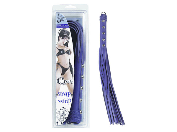 Spartacus LEATHER 20IN STRAP WHIP PURPLE at $41.99