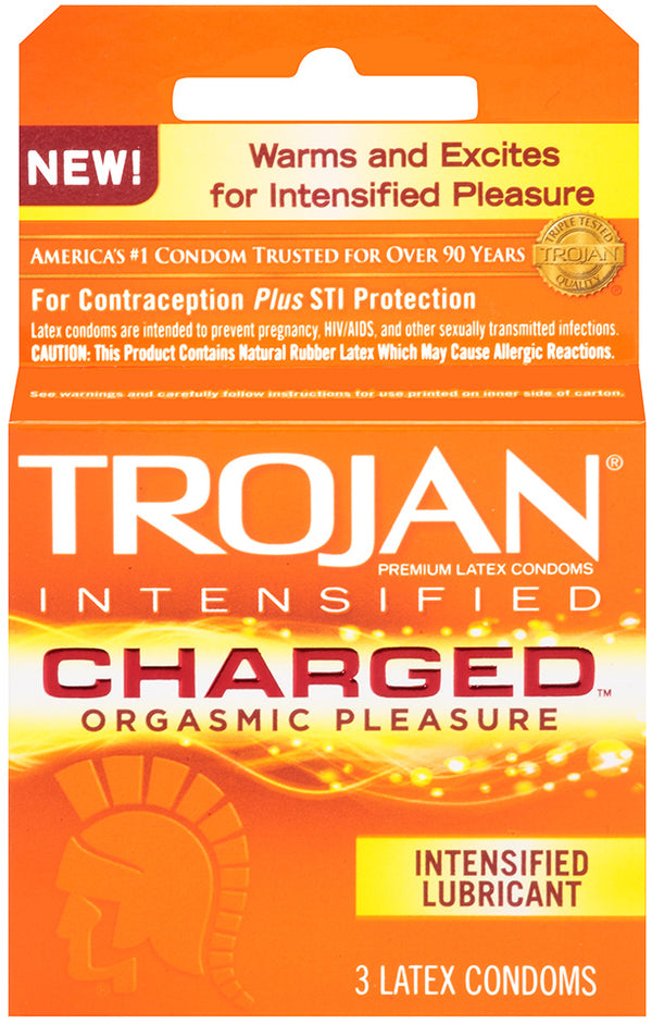 Paradise Products TROJAN INTENSIFIED CHARGED 3 PACK at $4.99