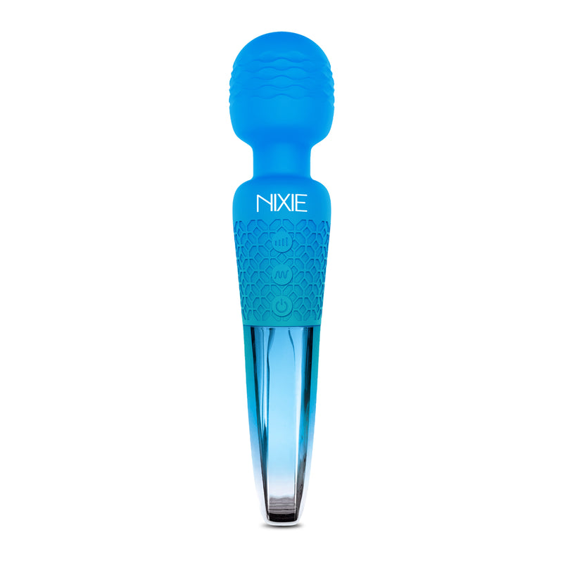 Global Novelties Nixie Wand Massager Blue Ombre Metallic at $49.99