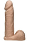 ULTRASKYN 8-inch lifelike cock with detailed veins, plush balls, and bulbous head for Vac-U-Lock strap-on experience.