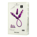 Adrien Lastic 2X double ended vibrator with remote control in packaging, designed for couples play and versatile enjoyment.