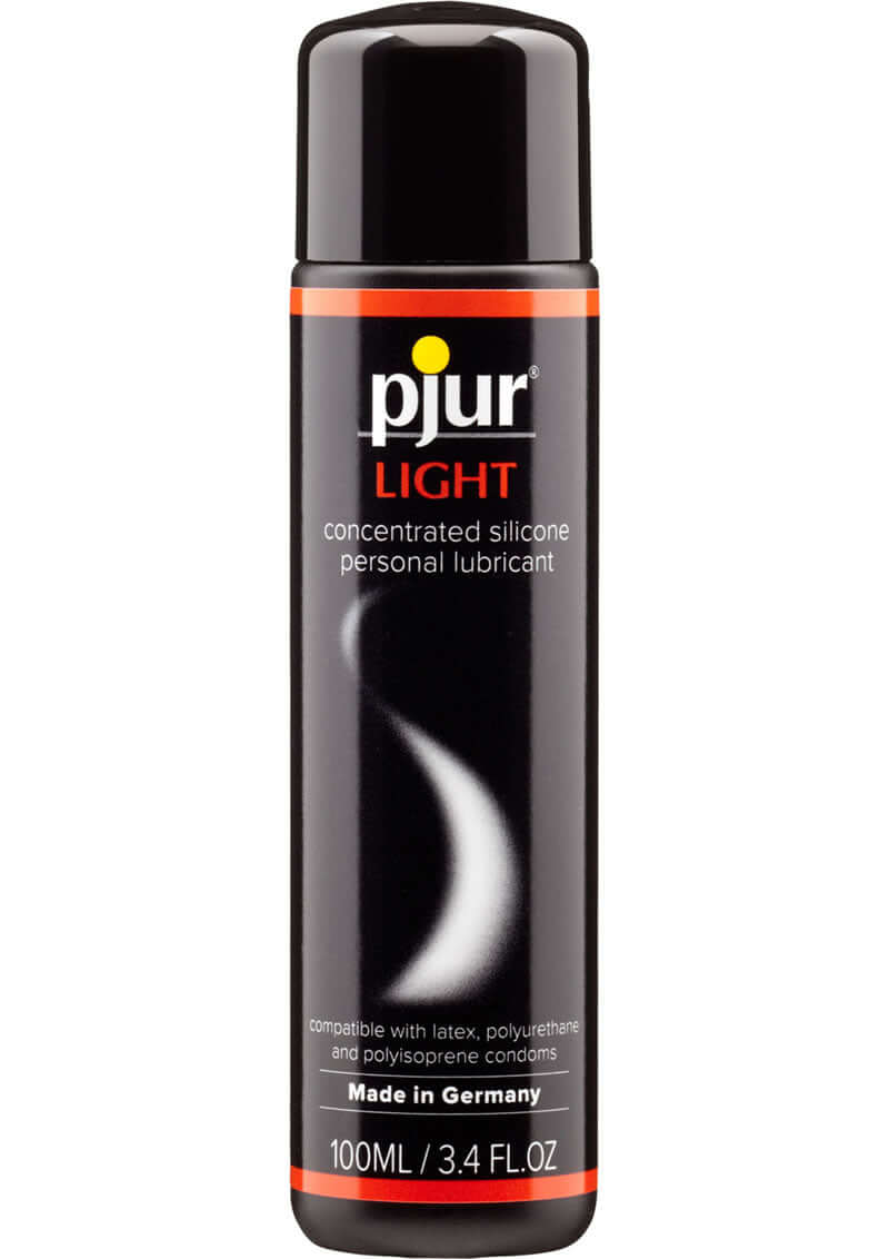 Pjur Light 100ml Eros Premium Lubricant bottle featuring concentrated silicone formula for smooth glide and long-lasting pleasure.