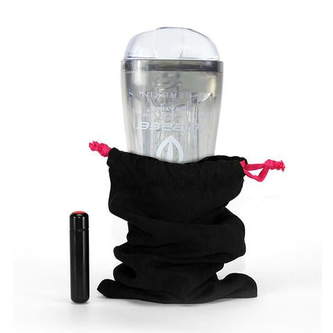 Topco Cyberskin Release Pussy Stroker, Clear Vibrating at $59.99