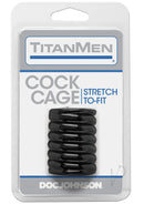 Titanmen Cock Cage Black-0