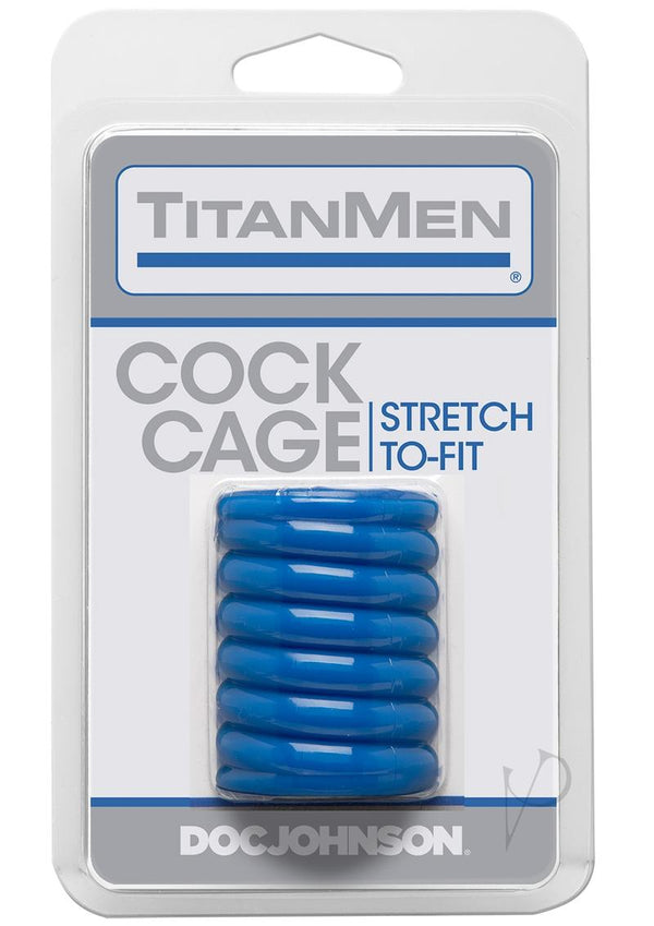 Titanmen Cock Cage Blue-0