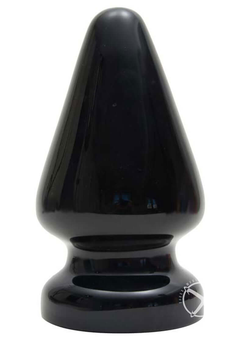 TitanMen Ass Servant 6-Inch beginner butt plug in black from Doc Johnson with dual-density construction for comfortable exploration.