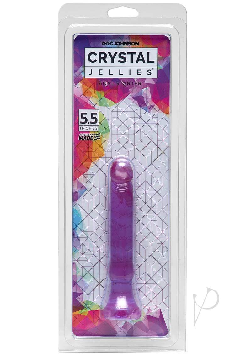 Crystal Jellies Anal Starter 5.5 Inch Purple Packaging - Perfect for Beginners by Doc Johnson