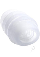 TitanMen Tool Box Clear UR3 Masturbator by Doc Johnson - Soft, Inviting Exterior with Ribbed Interior for Ultimate Pleasure