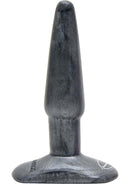 Platinum Lil End Charcoal Butt Plug for beginners, 4-inch, made from 100% platinum silicone, designed for backdoor pleasure.