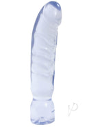 Crystal Jellies 12 Big Boy Dong Clear - Super-sized 12-inch pleasure toy from Doc Johnson's collection for massive satisfaction.
