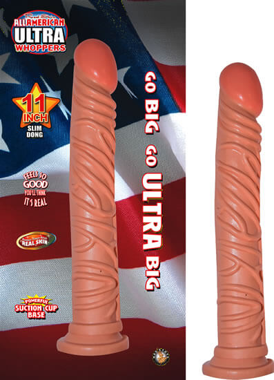 Nasstoys All American Ultra Whopper 11 inches Slim Flesh Dildo at $29.99