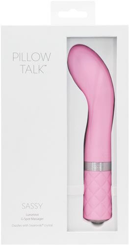 BMS Enterprises Pillow Talk Sassy G-Spot with Swarovski Crystal Pink Vibrator at $57.99