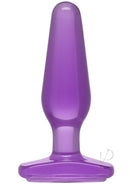 Crystal Jellies Butt Plug Med Purple-1