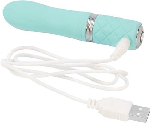 BMS Enterprises Pillow Talk Flirty Vibe with Swarovski Crystal Teal Blue at $31.99