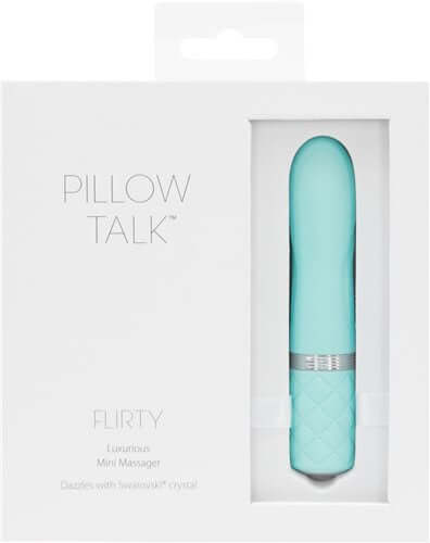 BMS Enterprises Pillow Talk Flirty Vibe with Swarovski Crystal Teal Blue at $31.99