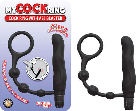 Nasstoys My Cockring with Ass Blaster Black at $20.99