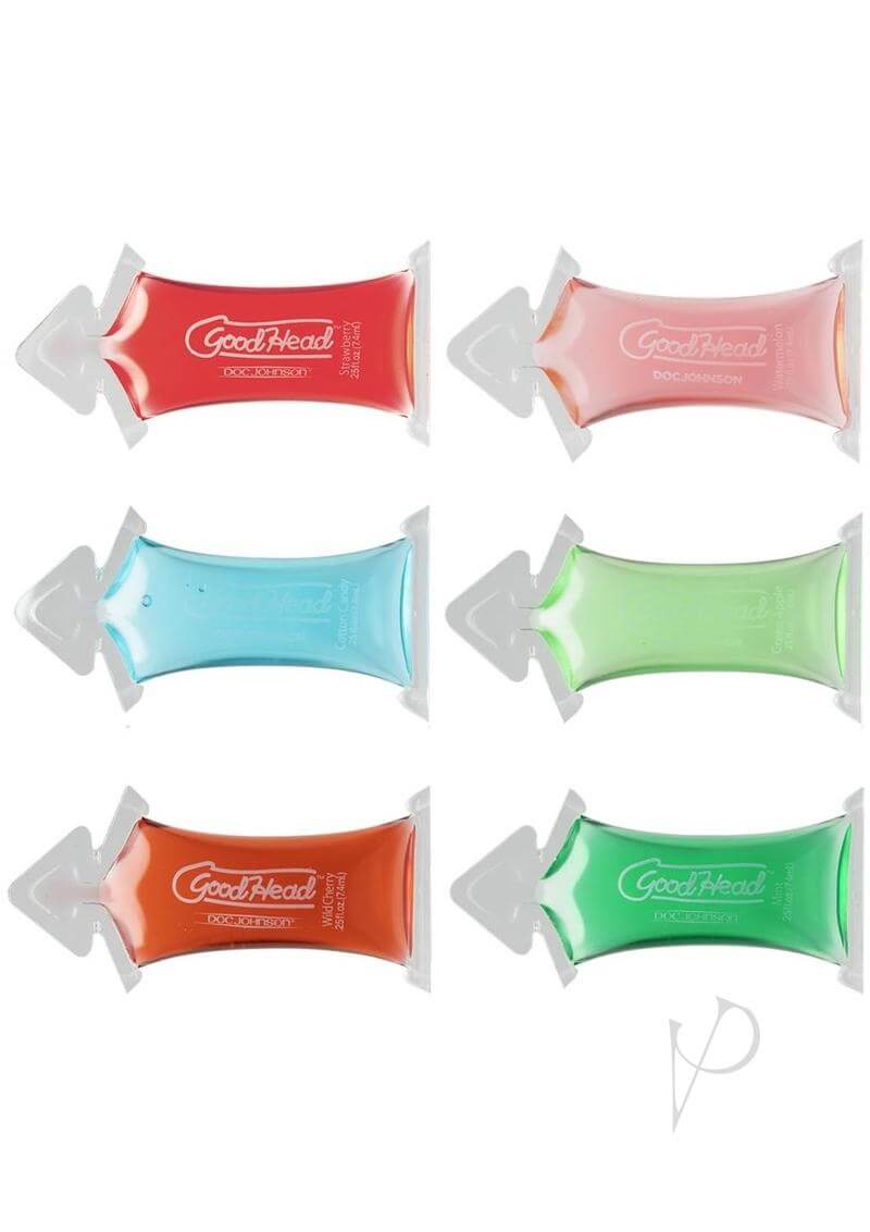 GoodHead Pillow 6-Pack Edible Gel Assortment in Various Flavors