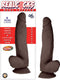 Nasstoys Real Cocks Dual Layered #6 Dark Curved Realistic 8 inches Dildo at $34.99