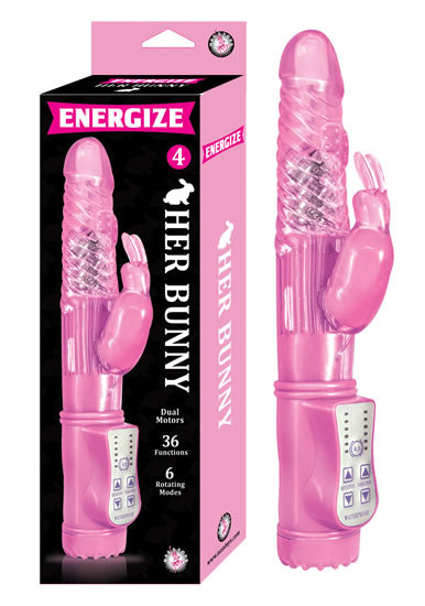 Nasstoys Energize Her Bunny 4 Pink Rabbit Vibrator at $25.99
