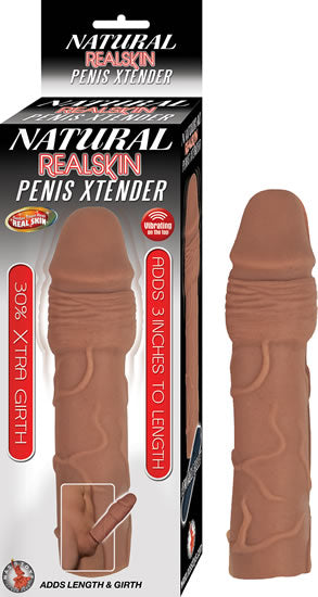 Nasstoys Natural Realskin Penis Xtender Brown at $21.99