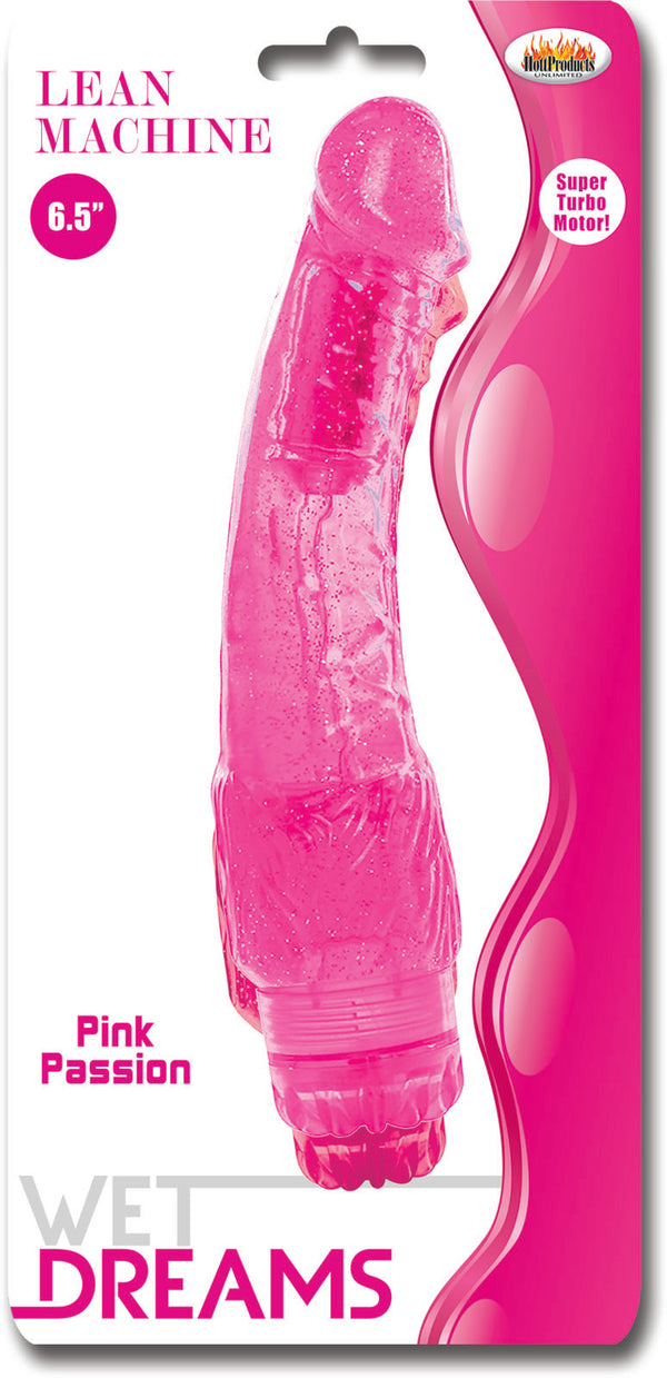 HOTT Products Wet Dreams Lean Machiner Pink Passion Realistic Vibrator at $19.99