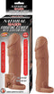 Nasstoys Natural Realskin Vibrating Xtender with Scrotum Ring Brown at $21.99