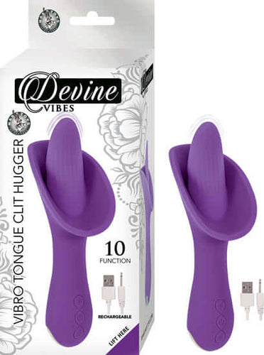 Nasstoys Devine Vibes Vibro Tongue Clit Hugger Purple at $49.99