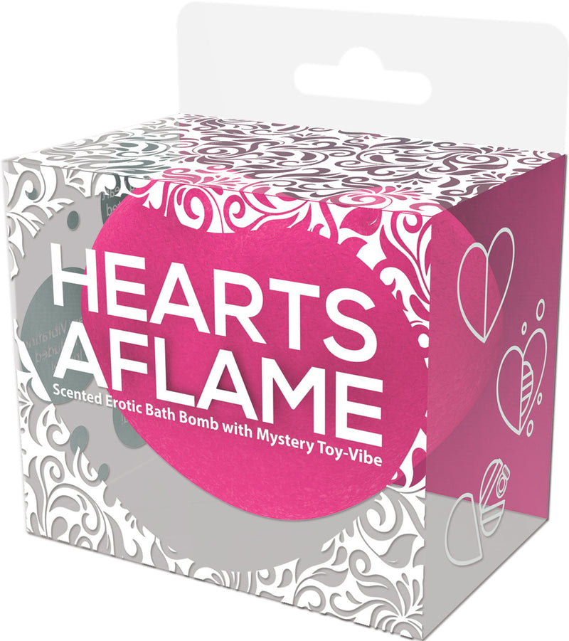 HOTT Products Hearts Aflame Erotic Bath Bomb with Mystery Toy Vibe Inside at $14.99