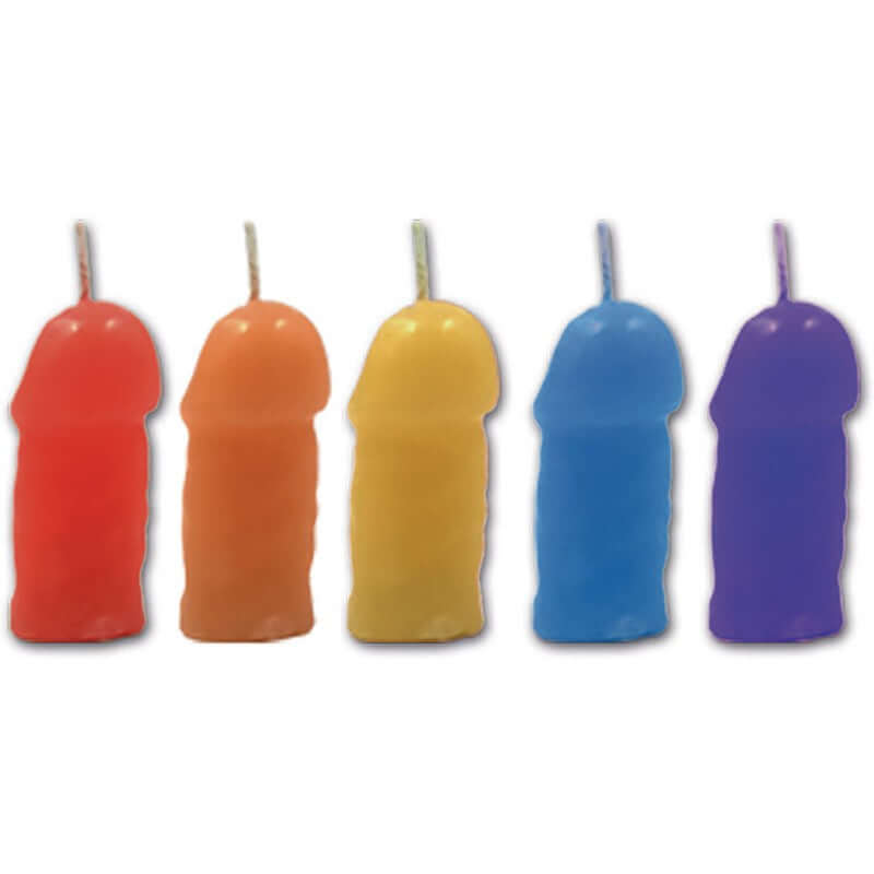 HOTT Products RAINBOW PECKER PARTY CANDLES 5PK at $4.99