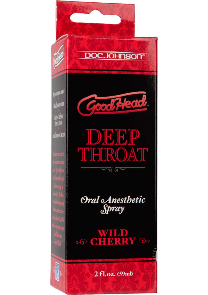 GoodHead Deep Throat Spray in Wild Cherry Flavor - 2 fl. oz (59 ml) Box by Doc Johnson
