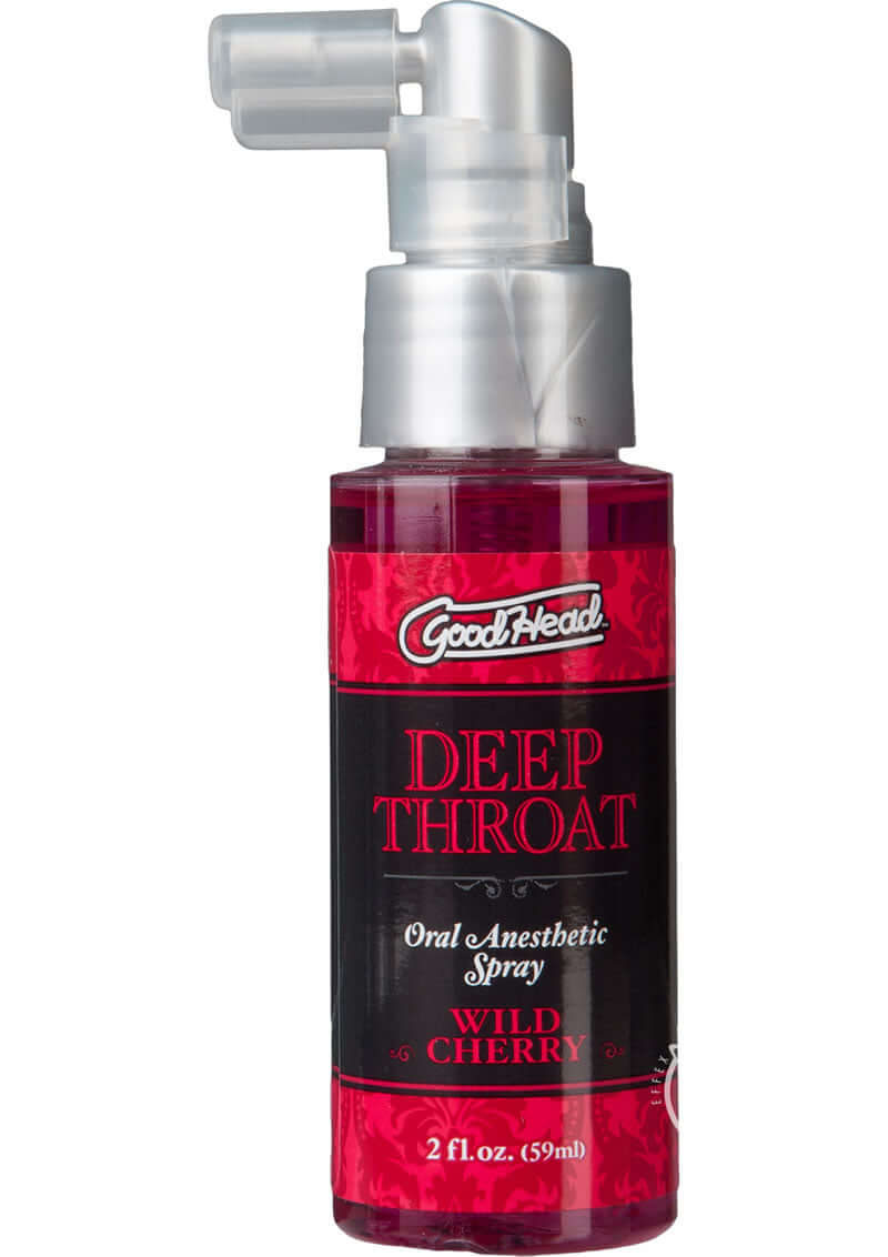 GoodHead Deep Throat Spray in Wild Cherry Flavor - Oral Anesthetic Spray for Enhanced Oral Pleasure