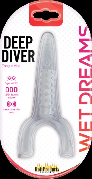 HOTT Products Tongue Star Deep Diver Clear Vibrating Tongue with Motor at $12.99