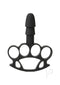 Vac U Lock Knuckle Up hands-on pleasure accessory with dynamic knuckle ring design and standard plug for secure and versatile intimate play