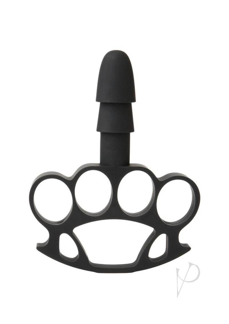 Vac U Lock Knuckle Up hands-on pleasure accessory with dynamic knuckle ring design and standard plug for secure and versatile intimate play