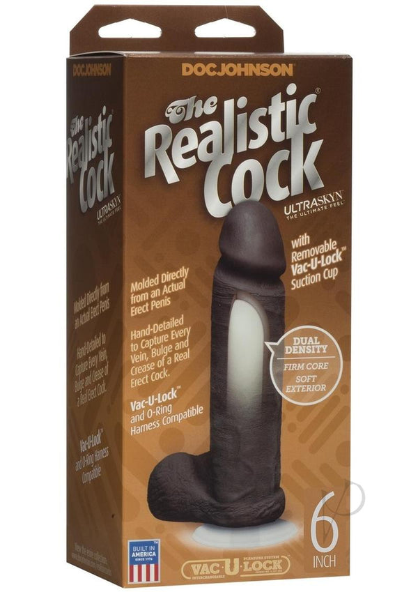 The Realistic Cock Ur3 W/balls 6 Black-0