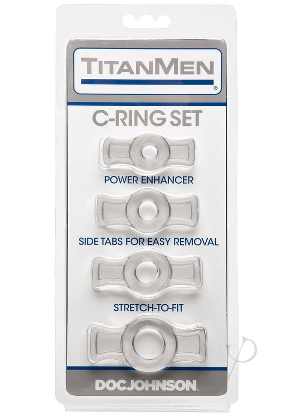 Titanmen Cock Ring Set Clear-0