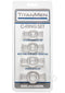 TitanMen Cock Ring Set Clear Package - Power Enhancer, Stretchable with Side Tabs for Easy Removal, Doc Johnson Brand