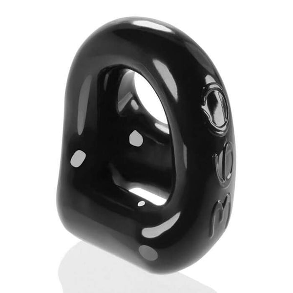 Oxballs 360 Dual Use Cock Ring and Ball Sling in Black - Flex-TPR material, pleasure enhancer.