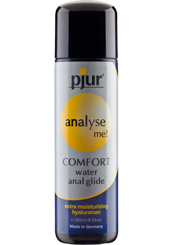 Pjur Analyse Me! Water Based 250ml anal glide with hyaluronan for increased elasticity, hypersensitivity relief, and condom safety.