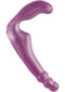 Doc Johnson Platinum Gal Pal Purple ergonomic strapless strap-on made from premium platinum silicone for dual stimulation.
