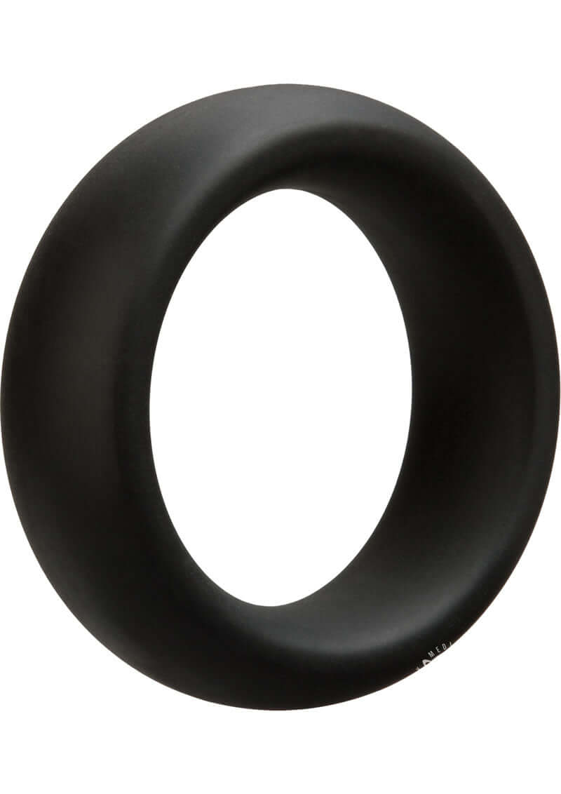 Optimale Thick 40mm Black Silicone C-Ring for enhanced erections and extended ejaculation.