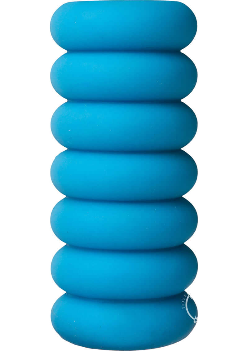 Mood Thrill Blue Triple-Texture ULTRASKYN Stroker with massage beads surface design