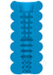 Mood Thrill Blue Triple-Texture ULTRASKYN Stroker featuring large massage beads and versatile stimulation textures for heightened pleasure.