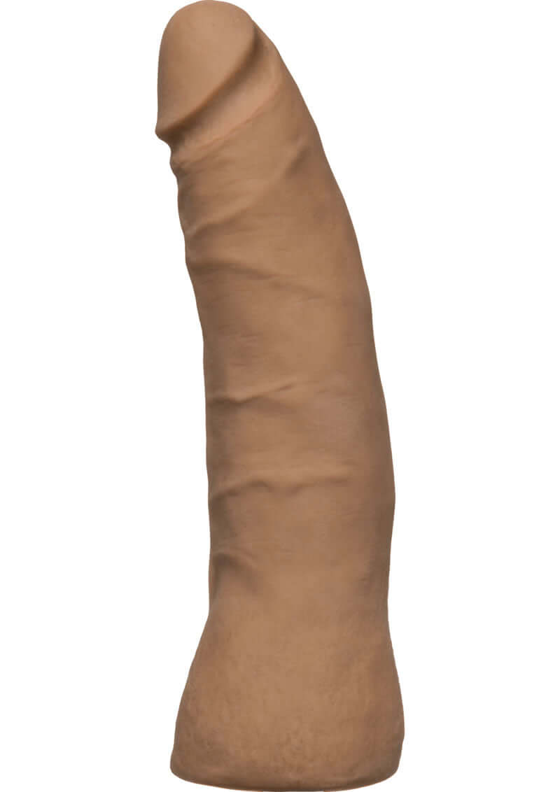 Vac-U-Lock ULTRASKYN 7-Inch Thin Dong in brown with lifelike appearance and textured shaft for ultimate pleasure