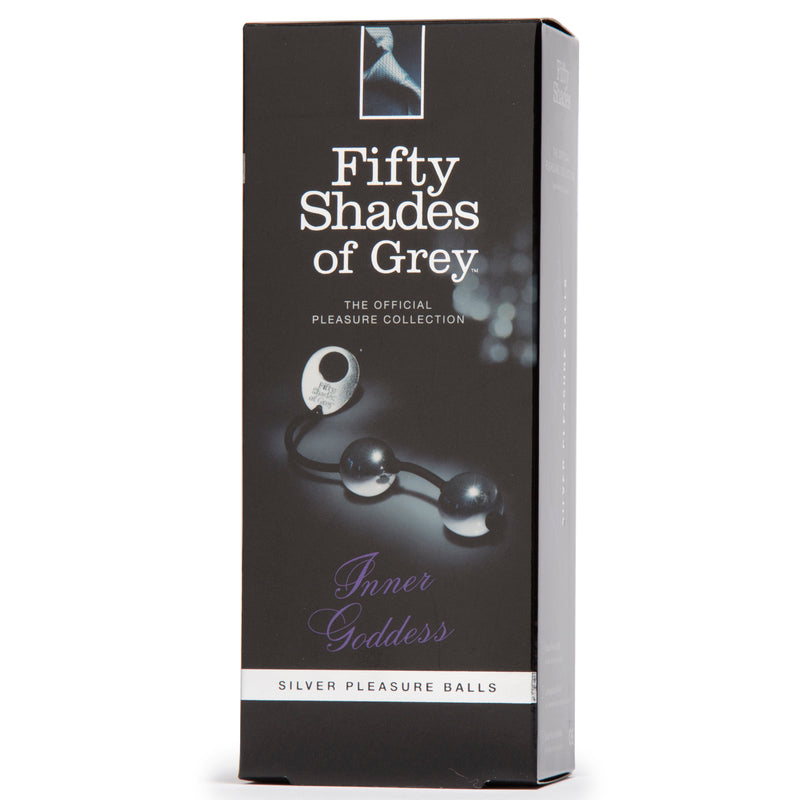 Love Honey Fifty Shades of Grey Official Collection Inner Goddess Silver Metal Pleasure Balls at $24.99