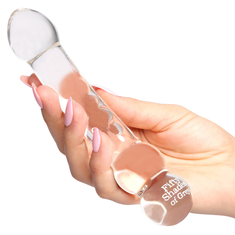 Love Honey Fifty Shades of Grey Official Collection Drive Me Crazy Glass Massage Wand at $29.99