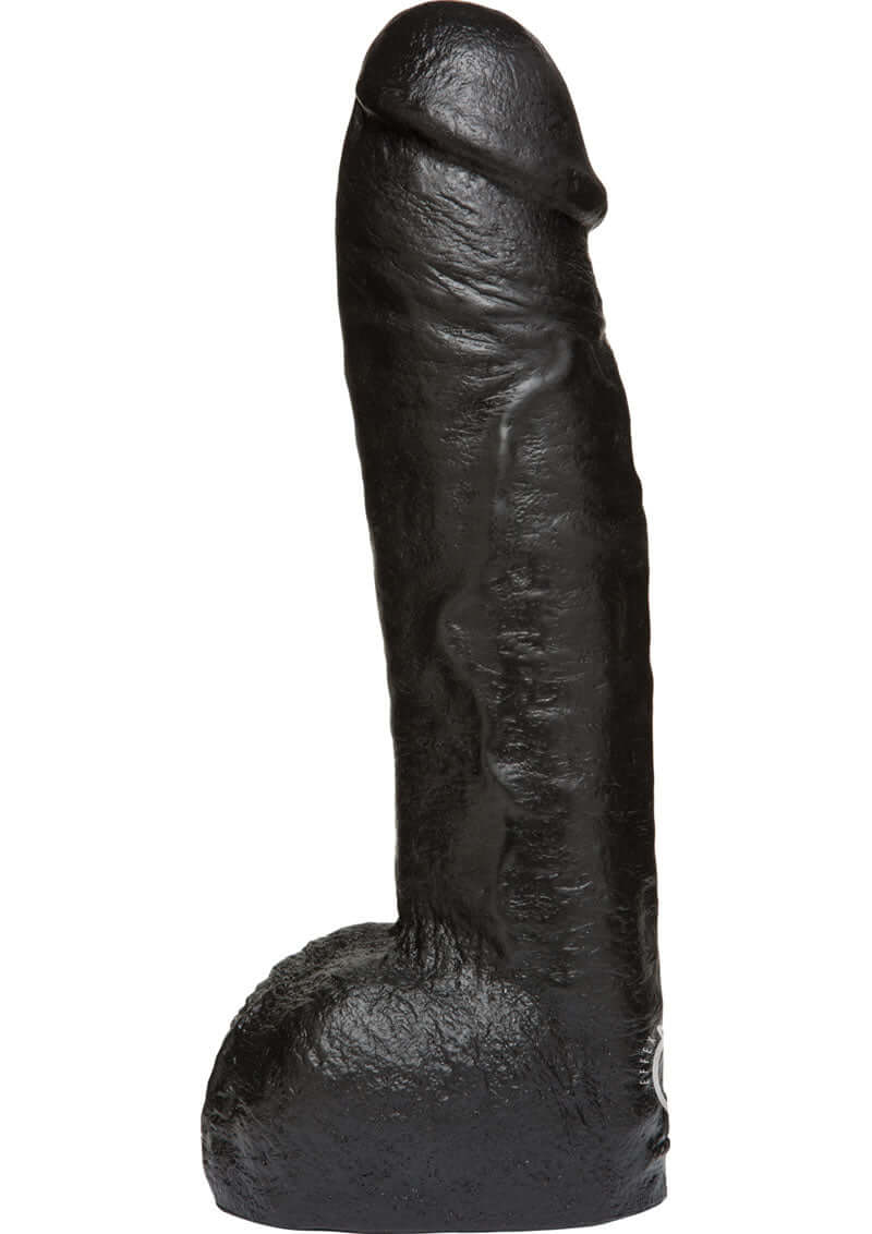 Vac-U-Lock Codeblack Realistic Hung Dildo with over 12 inches of lifelike size and 3-inch girth for substantial pleasure