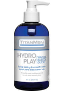 TitanMen Hydro Play Water Glide 8oz Bottle - Premium Water-Based Lubricant for Smooth and Pleasurable Experience